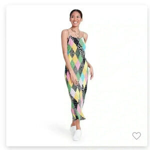 NWT Rixo x Target Patchwork Midi Slip Dress S